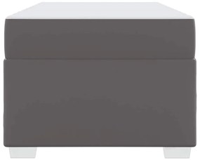vidaXL Σκελετός Κρεβατιού Γκρι 90 x 190 cm Τεχνητό δέρμα