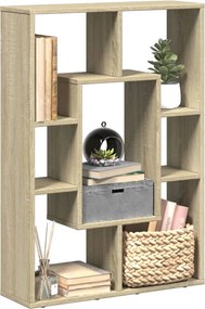 vidaXL Βιβλιοθήκη Sonoma Δρυς 63x20x90 εκ. από Επεξεργασμένο Ξύλο