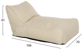 ΠΟΥΦ BLOOM ΑΔΙΑΒΡΟΧΟ HM5111.11 ΜΠΕΖ 106x70x61Υ εκ. (1 Τεμμάχια)