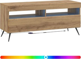 vidaXL Ντουλάπα LED Τηλεόρασης Artisan Δρυς Επεξεργασμένο Ξύλο