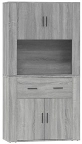 vidaXL Ντουλάπι Γκρι Sonoma από Επεξεργασμένο Ξύλο