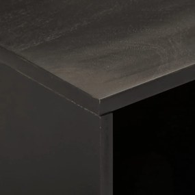 vidaXL Έπιπλο Τηλεόρασης Μαύρο 80 x 31 x 46 εκ. από Μασίφ Ξύλο Μάνγκο