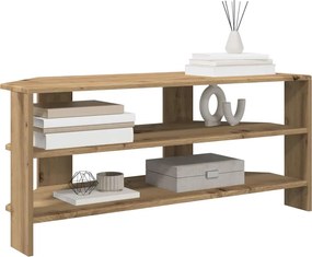 vidaXL ΓωνιακήΒάσηΤηλεόρασης 102x40,5x45εκ Artisan Oak