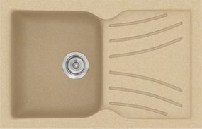 Sanitec Classic 337 (86×50) - Γρανιτένιος νεροχύτης - Granite Cappuccino