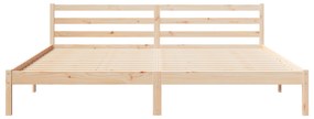 vidaXL Κρεβάτι  με Κεφαλάρι 200x220 εκ. Μασίφ Ξύλο Πεύκου