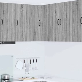 vidaXL Κρεμαστό ντουλάπι κουζίνας Γκρίζο Σονομα 57 x 57 x 80 εκ.
