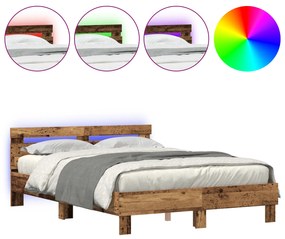 vidaXL Ξύλινο Κρεβάτι Ανακυκλωμένο Ξύλο 150 x 200 εκ. Ανθεκτικό