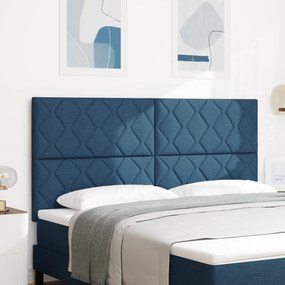 vidaXL Υφασμάτινο Κεφαλάρι Geometric Σκούρο Μπλε 180 cm ύφασμα