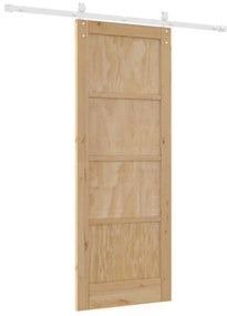 vidaXL Συρόμενη Πόρτα Άλλο ORKDAL Φυσικό και λευκό 78 x 202 εκ.