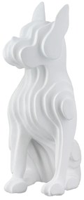 Figure Dog Synthetic Resin White 8X12X22Cm 8X12X22Cm