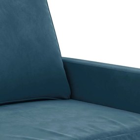vidaXL Σετ καναπέδων 4 τεμαχίων μπλε βελούδο