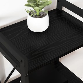 vidaXL Βιβλιοθήκη Μαύρη δρυς 40 x 30 x 83 εκ Επεξεργασμένο ξύλο