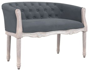 vidaXL Πάγκος Σκούρο Γκρι 98 x 56 x 69 εκ. Βελούδινος