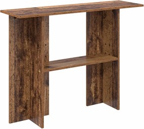 vidaXL Τραπέζι κονσόλας Παλαιωμένο ξύλο 100 x 30 x 75 εκ