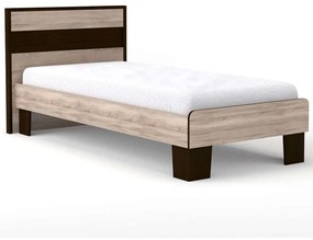 Κρεβάτι Scarlet (Για Στρώμα 90x200cm) SO-SCARLET90 105x205x90,5cm Wenge-Sonoma Μονό