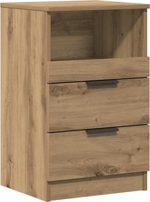 vidaXL Bedside Cabinet Artisan Δρυς Medium Engineered Wood