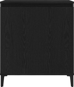 vidaXL Πλαϊνό γραφείο Μαύρη Οξυά 60 x 35 x 70 cm Επεξεργασμένο ξύλο