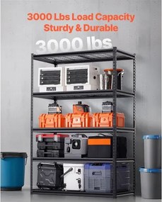 VEVOR Storage Shelves 5 Tier Adjustable Heavy Duty Garage Shelving Unit 3000 lbs