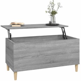 vidaXL Τραπεζάκι Σαλονιού Γκρι Sonoma 90x44,5x45 εκ.Επεξεργασμένο Ξύλο