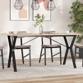 vidaXL Πόδια Τραπεζαρίας σε Σχήμα «Y» 140x60x73 εκ. Ατσάλι