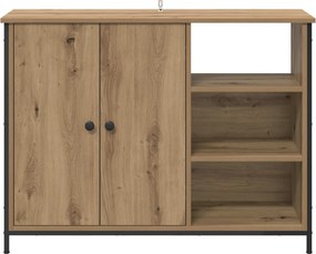 vidaXL Πλαϊνό γραφείο Artisan Oak 100 x 33 x 75 εκ Επεξεργασμένο ξύλο