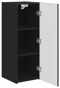 vidaXL Ντουλάπι Τηλεόρασης Τοίχου Επιτοίχιο Μαύρο 30 x 31 x 80 εκ.