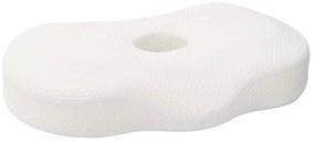 vidaXL Μαξιλάρι με μαξιλάρι Λευκό 55 x 36 x 10 εκ. Πολυεστέρας