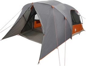 vidaXL Σκηνή Dome 4 Ατόμων 4 ατόμων Γκρι και Πορτοκαλί