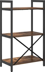 vidaXL Ράφι Βιβλίων 3 επιπέδων 56 x 34 x 96 εκ Επεξεργασμένο Ξύλο