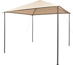 vidaXL Κιόσκι/Υπόστεγο Μπεζ 3 x 3 μ. από Χάλυβα