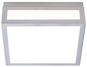 Φωτιστικό Οροφής - Πλαφονιέρα 01376-20 8W LED 3000K 650Lm 30x30cm Silver Luma Metal,Acrylic