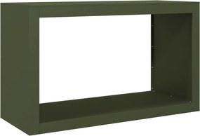 vidaXL Ράφι Καυσόξυλων Πράσινη 100x40x60 εκ. Ατσάλινο