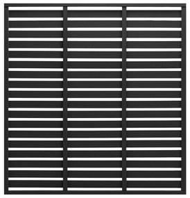 vidaXL Πάνελ Περίφραξης Μαύρο 180 x 180 εκ. από WPC