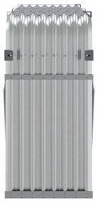 vidaXL Ξυλοθήκη Ασημί 180x45x100 εκ. από Γαλβανισμένο Ατσάλι