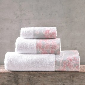 Πετσέτες Quin (Σετ 3τμχ) Grey Ρυθμός Towels Set 70x140cm 100% Cotton