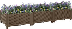 vidaXL Ζαρντινιέρα 120 x 40 x 23 εκ. από Πολυπροπυλένιο