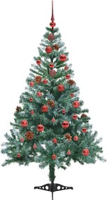 vidaXL Τεχνητό Χριστουγεννιάτικο Δέντρο Πράσινο 150 cm PVC και Χάλυβας