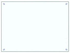 vidaXL Πλάτη Κουζίνας Διαφανής 80 x 60 εκ. από Ψημένο Γυαλί