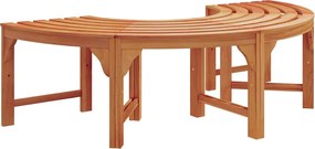 vidaXL Παγκάκι Δέντρου 2 pcs Φυσικό 160 x 80 x 45cm