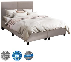 ΚΡΕΒΑΤΙ MILO HM616.32 ΜΠΕΖ ΥΦΑΣΜΑ ΓΙΑ ΣΤΡΩΜΑ 160x200εκ