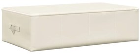 vidaXL Κουτί Αποθήκευσης Κρεμ 70 x 40 x 18 εκ. Υφασμάτινο