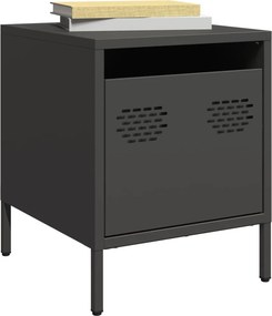 vidaXL Κομοδίνα 2 τεμ. Μαύρο 35x39x43,5 εκ. από Χάλυβα