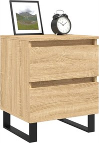vidaXL Κομοδίνο Sonoma Δρυς 40 x 35 x 50 εκ. από Επεξεργ. Ξύλο