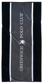 Πετσέτα Θαλάσσης 3865 Grey-Black Greenwich Polo Club Θαλάσσης 90x180cm 100% Cotton