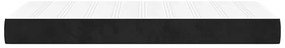 vidaXL Στρώμα με Pocket Springs Μαύρο 90x220x20 εκ. Βελούδινο