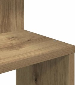 vidaXL Γωνιακό ράφι τοίχου Δρυς τεχνίτης 32x32x127,5 cm