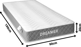 Στρώμα Dreamer pakoworld pocket spring διπλής όψης 20cm 90x190εκ