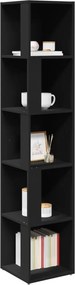 vidaXL Ντουλάπι Γωνία Μαύρο 33 x 33 x 164,5 εκ. από Επεξ. Ξύλο