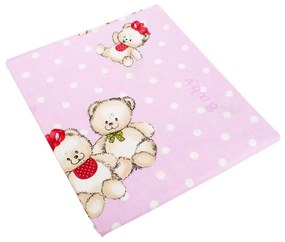 Σεντόνια Παιδικά Σετ 2τμχ Two Lovely Bears 65 Lila DimCol Μονό 160x240cm 100% Βαμβάκι