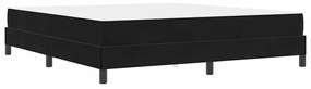 vidaXL Κρεβάτι box spring με στρώμα Μαύρο 180 x 200 cm Βελούδο